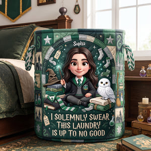 This Laundry Is Up To No Good Quilted Laundry Basket - Custom Photo Gifts 02palu290626