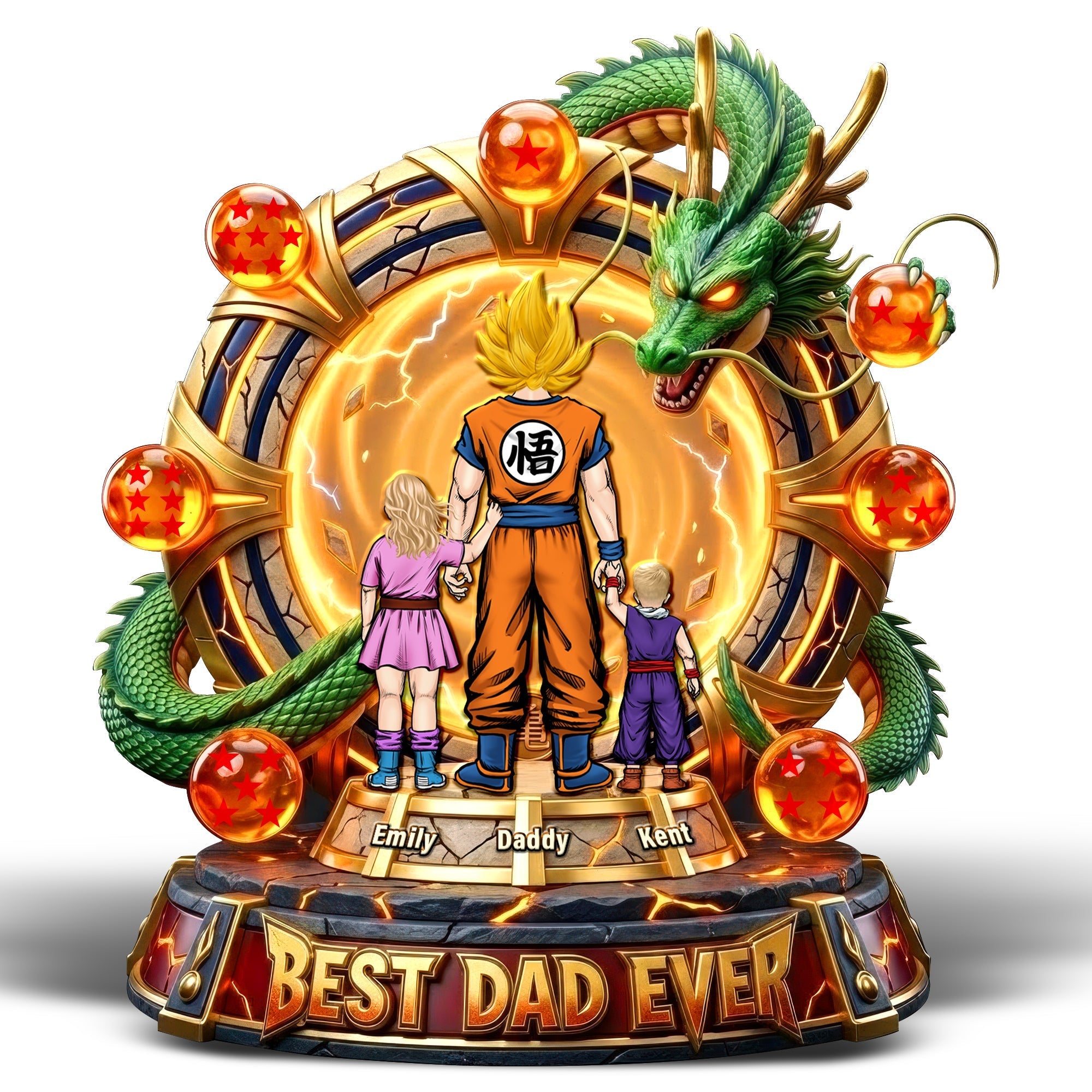 Best Dad Ever Acrylic Plaque - Personalized Gifts For Dads 03toqn070526