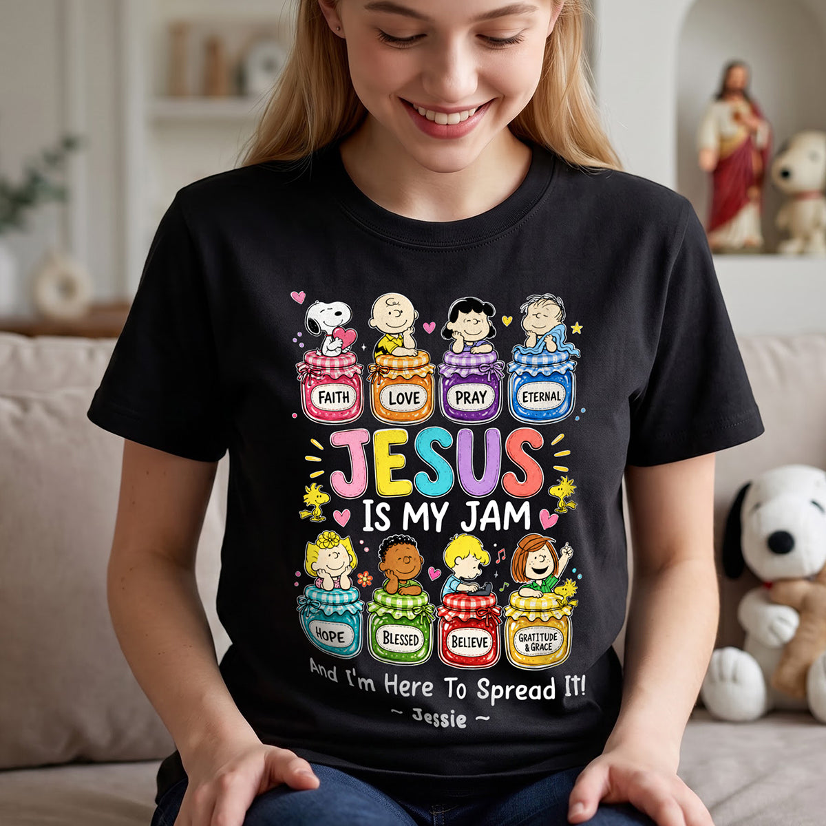 Jesus Is My Jam And Im Here to Spread It 2D Shirt - Personalized Gifts For Christians 01huta010826