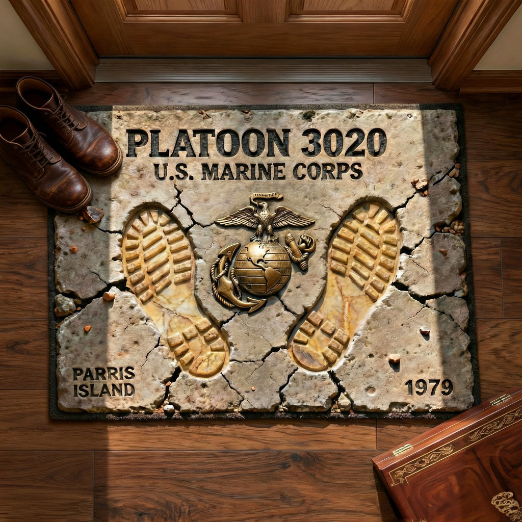 Home Of A Proud Veteran Doormat - Personalized Gifts For Veteran 061TGLU260126-Homacus