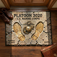Home Of A Proud Veteran Doormat - Personalized Gifts For Veteran 061TGLU260126-Homacus