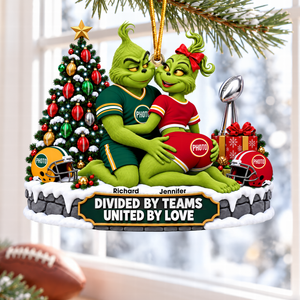Rivals On Game United By Love Ornament - Personalized Christmas Gifts For Couple 01ohqn061026