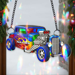 Vibrant Muscle Car Suncatcher - Personalized Christmas Gifts 05OHLU060825