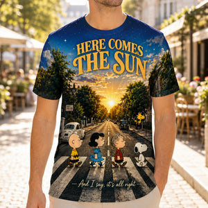 The Beatles Across Sunny Acoustic Melodies 3D Shirt - Personalized Gifts For Rock Lovers 01nadt290726