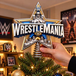 Star Show Tree Topper, Personalized Gifts For Wrestling Show Lovers 06qhlu161026