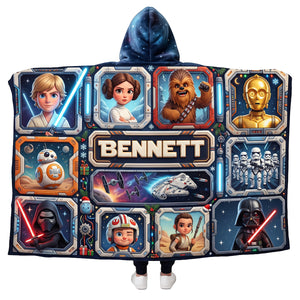 Space Adventure Squad Hood Blanket - Personalized Gift For Fantasy Lovers 02PATA261026