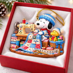 Stitched With Love Christmas Ornament - Personalized Gift For Sewing Lovers 03TTQN290926