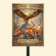 America 250th Anniversary Metal Sign - Personalized Gifts For Patriots 02tytn110326 - Metal Signs - GoDuckee