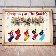 Family Socks 05natn281023 Personalized Canvas Print - Poster & Canvas - GoDuckee