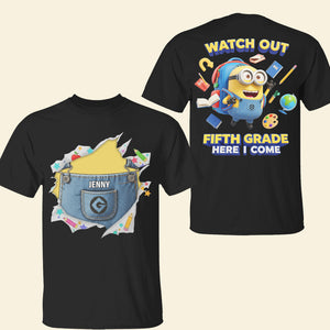 Cute Cartoon Shirt Personalized Back To School Gifts For Kids 01tgtn310725