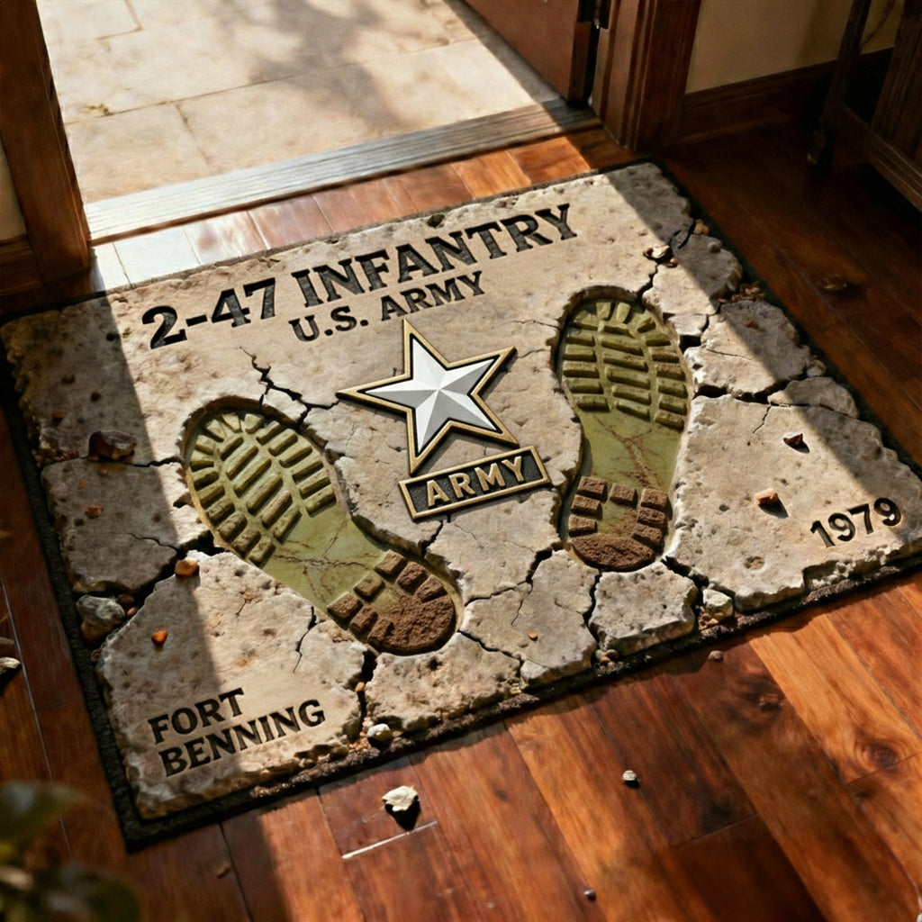 Home Of A Proud Veteran Doormat - Personalized Gifts For Veteran 061TGLU260126-Homacus