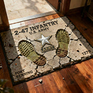 Home Of A Proud Veteran Doormat - Personalized Gifts For Veteran 061TGLU260126-Homacus