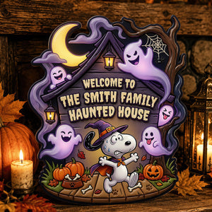Halloween Family Acrylic Sign - Personalized Gifts For Family 03TODT310726