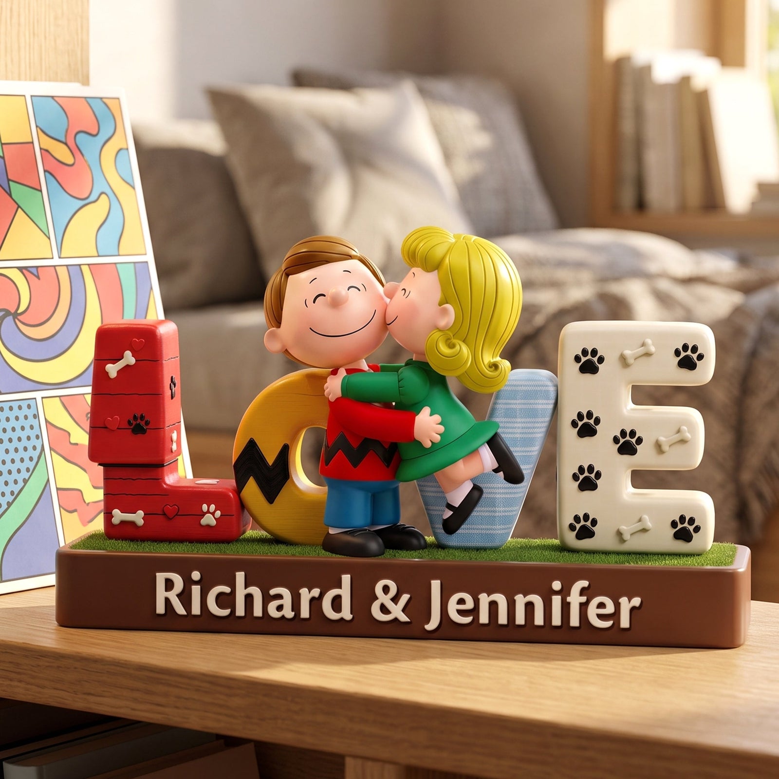Love Never Ends Acrylic Plaque - Personalized Gifts For Couple 01TOQN270726