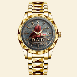 Proud Grandpa Men's Watch Personalized Gifts for Dad 03TGDT290725-Homacus