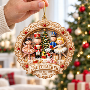 Merry Nutcracker Friends Family Ornament - Personalized Christmas Gifts For Family 07pgqn201026