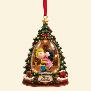Kissing Couple Acrylic Ornament - Personalized Christmas Gift For Couples 01TOTN230926HG