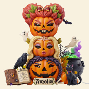 Pumpkin Friends Acrylic Light Box Personalized Halloween Gifts 08HUDT300726