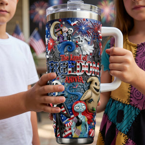 The Land Of Freedom Tumbler - Personalized Gifts For Patriots 01palu060626