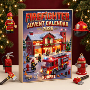 Firefighter Advent Calendar Blind Box - Personalized Christmas Gifts For Firefighter 03pgdt291026