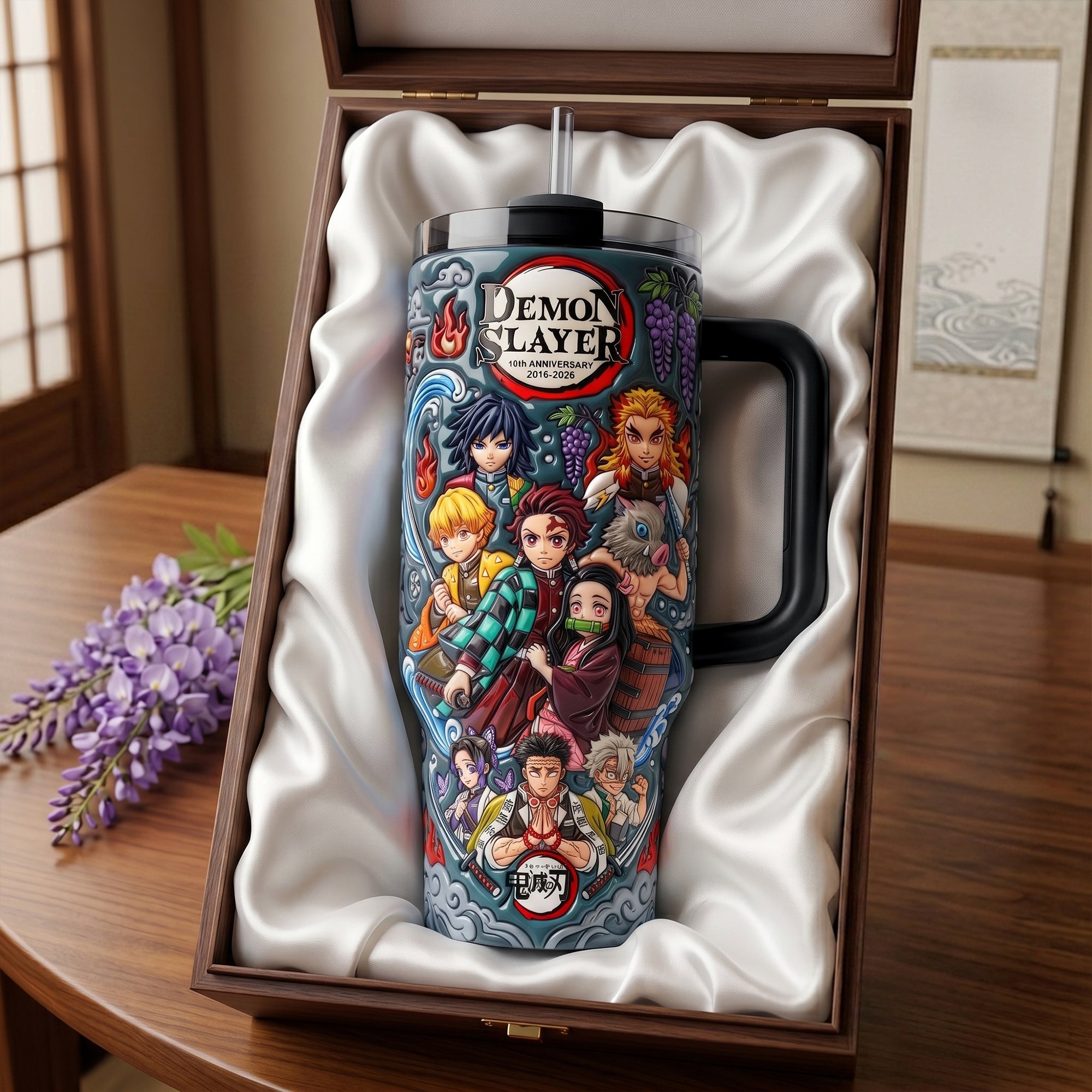 Attack Squad 40oz Tumbler With Handle - Personalized Gifts 05QHLU150626