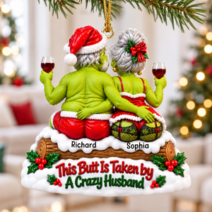 Taken Butt Old Couple Ornament - Personalized Gifts For Couple 06toqn161026