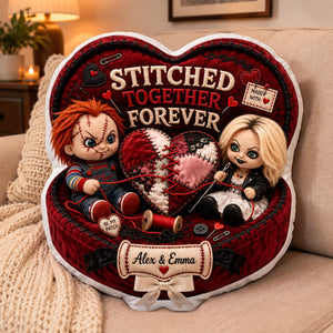 Stitched Together Forever Pillow  - Personalized Gifts For Couple 06HADH040826
