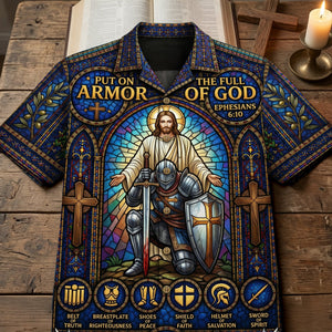 Armor Of Faith Hawaiian Shirt - Personalized Gifts For Christians 05HUQN240626-Homacus