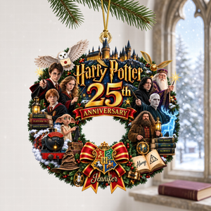 25th Anniversary Fantasy Christmas Ornament - Personalized Gifts For Fantasy Lovers 07ohqn091026