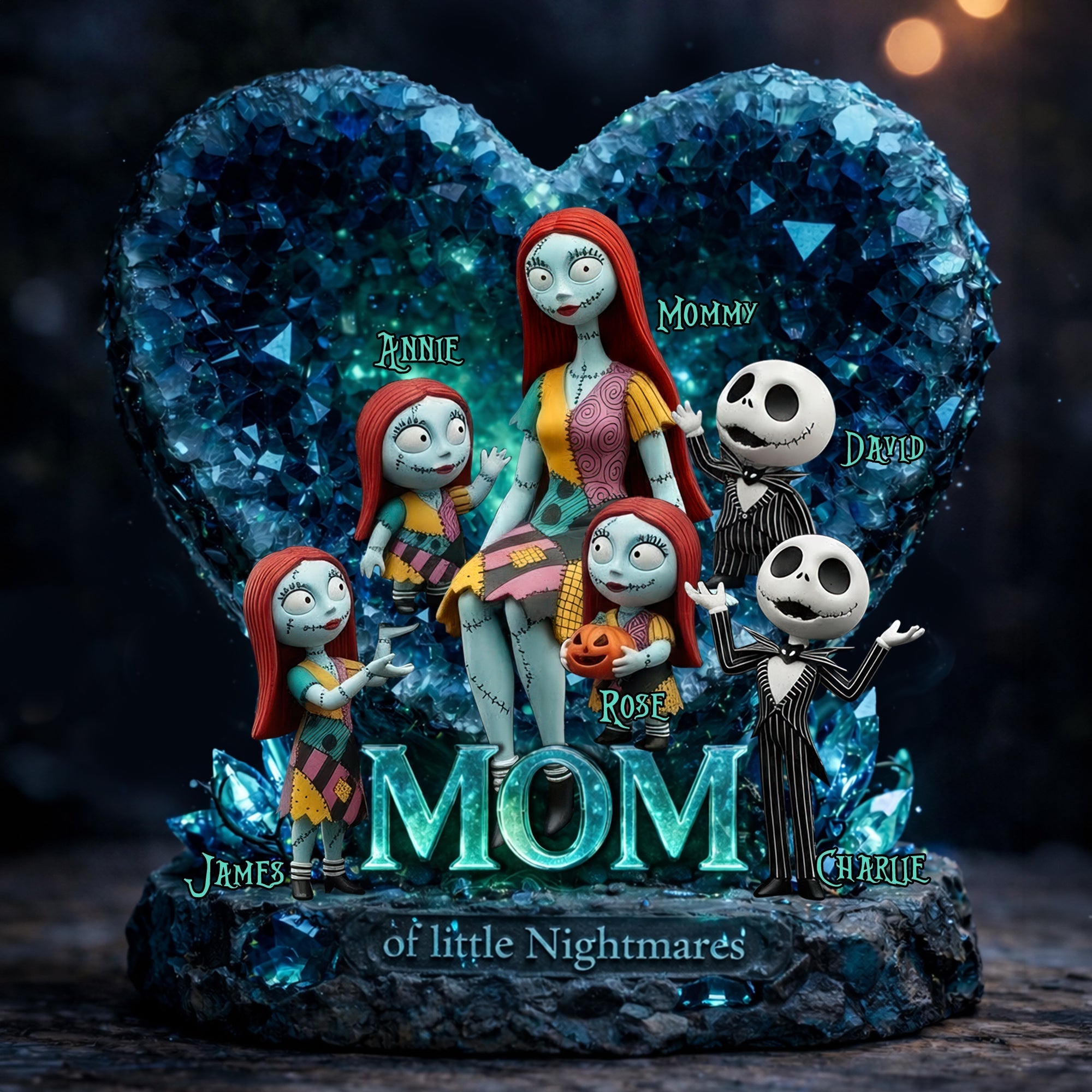 Horror Mom And Kids Acrylic Plaque 07TOLU060426