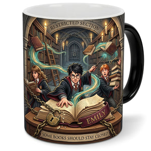 Enchanted Library Magic Coffee Mug - Personalized Gifts For Fantasy Lovers 05HADT270726