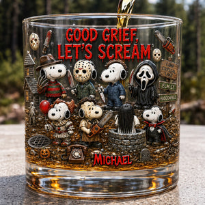 Scary Round Glass - Personalized Gifts For Horror Lovers 05TYDT290726