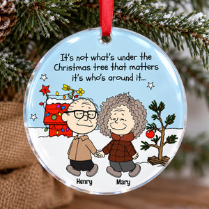 Personalized Gifts For Couple Christmas Ornament It's Not What's Under The Christmas Tree 04QHPO260923HH