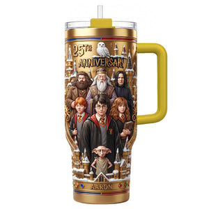 25th Anniversary Fantasy School 40oz Tumbler With Handle - Personalized Gifts For Christmas Tumbler 02TYTN290926