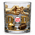 American Sport Dad Round Glass - Personalized Gifts For Dad 03natn190526