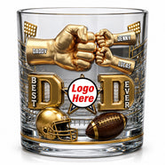 American Sport Dad Round Glass - Personalized Gifts For Dad 03natn190526