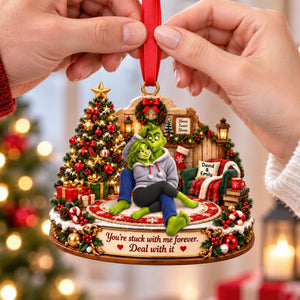 Furry Mischief Couples Acrylic Ornament - Personalized Christmas Gifts For Couples 10toqn210926