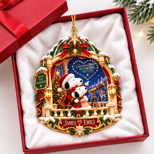 Christmas Night Acrylic Ornament - Personalized Gifts For Couple 07HAQN160926