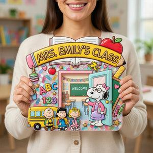Welcome Room Door Acrylic Sign - Personalized Gifts For Teacher 08tydt290726