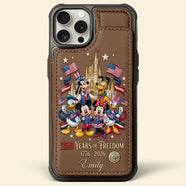 Celebrated America 250th Anniversary Leather Flip Wallet Phone Case - Personalized Gifts For Patriots 02tytn050626-Homacus