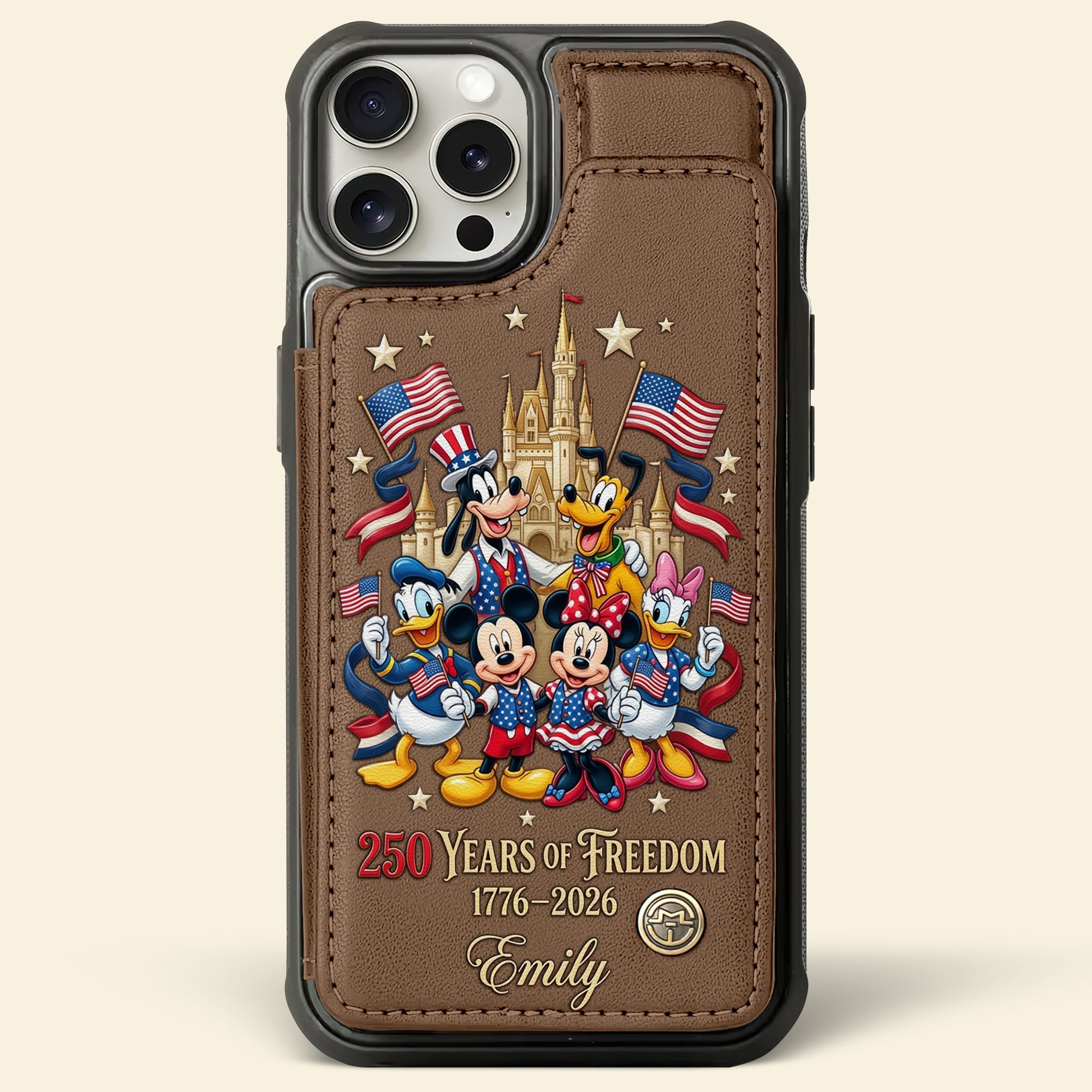 Celebrated America 250th Anniversary Leather Flip Wallet Phone Case - Personalized Gifts For Patriots 02tytn050626-Homacus
