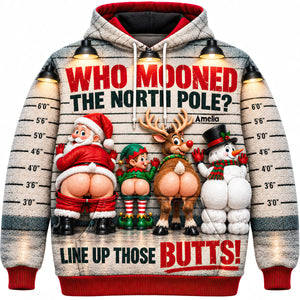 Who Mooned The North Pole Shirt - Personalized Christmas Gifts 04hadt241026