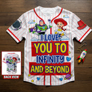 Couple Forever Baseball Jersey - Personalized Gifts For Couple 02NAQN190626
