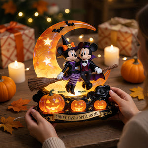 Couple Halloween Acrylic Light Box Personalized Gifts For Couple 06PGDT010826