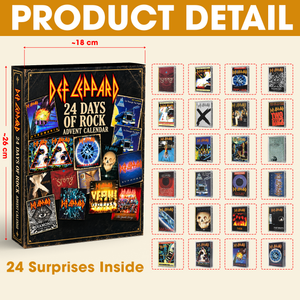 Def Leppard Blind Box - Personalized Gifts For Rockband Fans Christmas Advent Calendar Blind Box 02HUQN271026