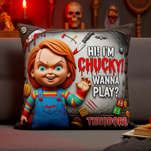 Personalized Halloween Gifts For Horror Lovers Square Pillow 02HUDT210825