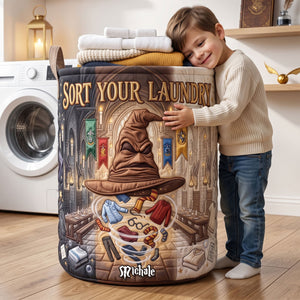 Witty Reminder Quilted Laundry Basket, Personalized Gifts 02qhti110726