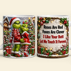 Funny Christmas Couple Coffee Mug - Personalized Gifts For Couple Coffee Mug 05NATI150926