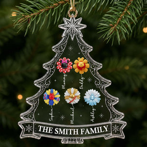 Personalized Magical Flower Family Christmas Ornament – Gifts For Family 04ohti010826