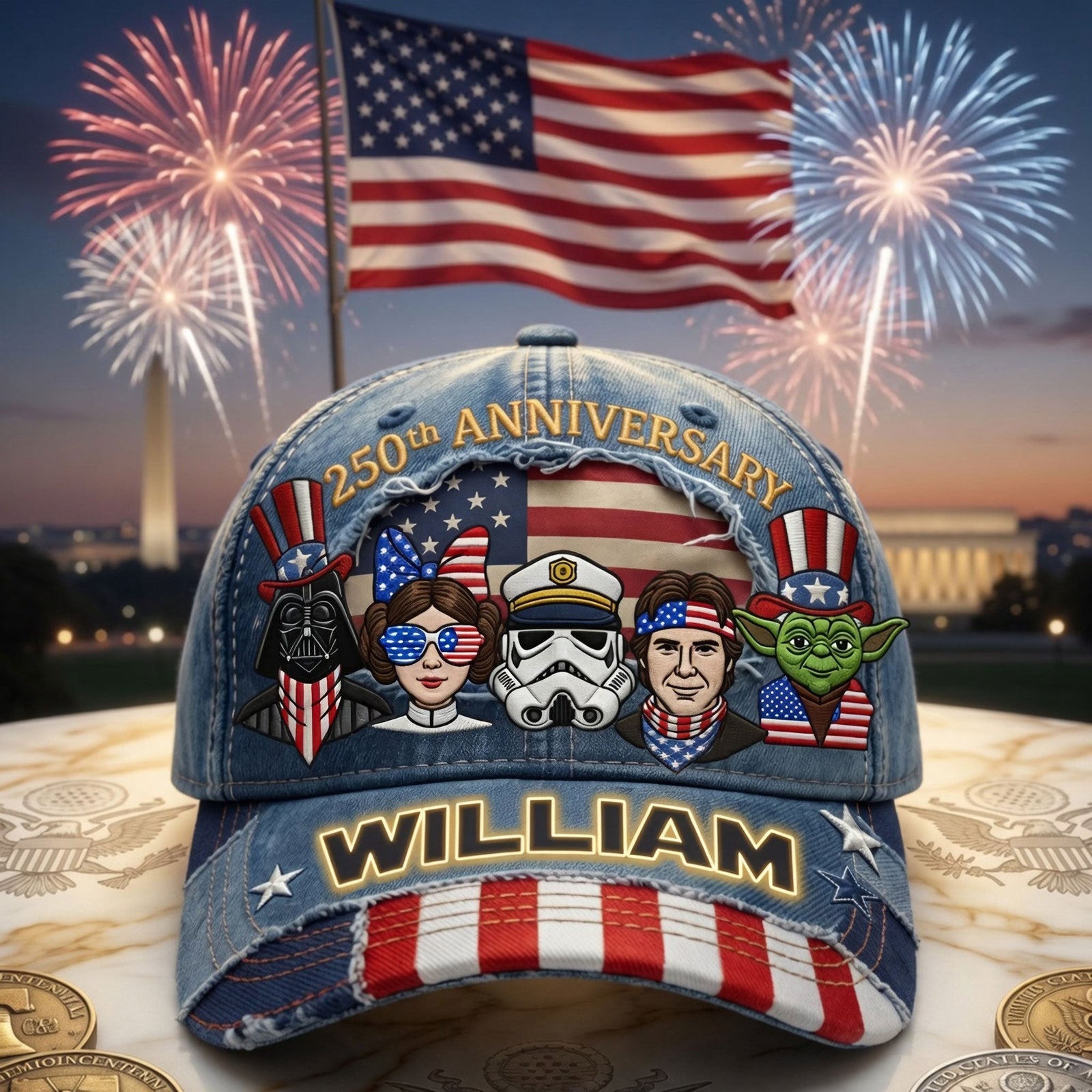 America 250th Anniversary Classic Cap - Personalized Gifts For Patriots 03qhti260526